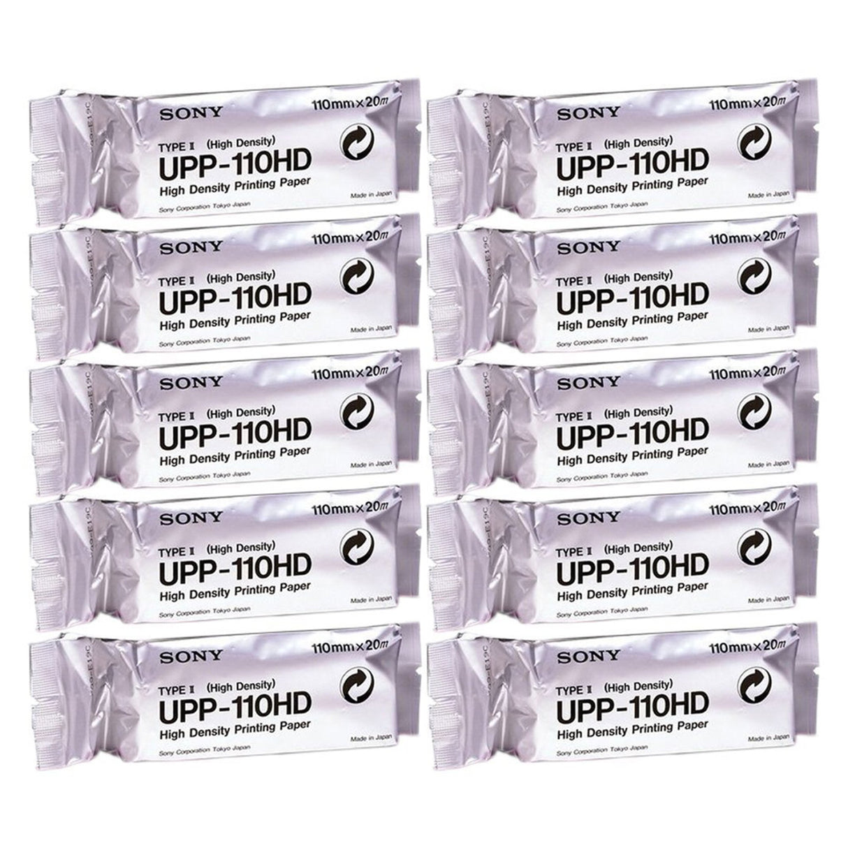 Ultrasound Video Paper Sony® Roll Black and White High Density Without Grid - BeHope