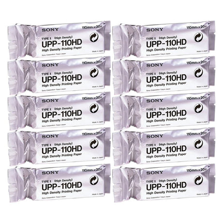 Ultrasound Video Paper Sony® Roll Black and White High Density Without Grid - BeHope
