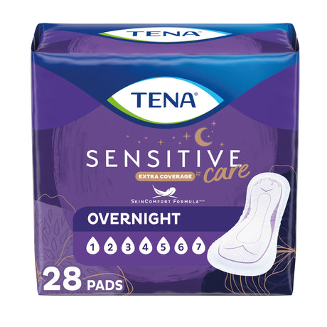 Bladder Control Pad TENA® Sensitive Care Extra Coverage 16 Inch Length Heavy Absorbency Super Absorbent Core One Size Fits Most - BeHope