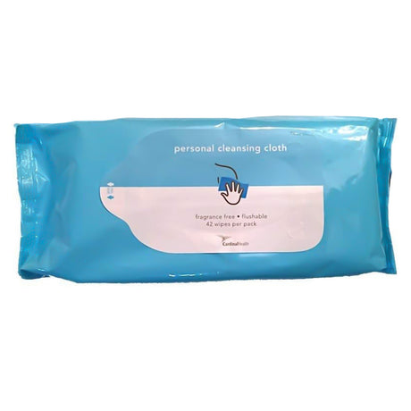 Personal Cleansing Wipe Cardinal Health™ Soft Pack Unscented 42 Count - BeHope