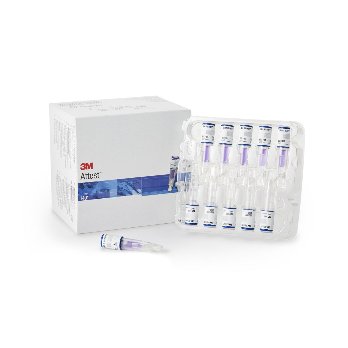 Attest™ Super Rapid Readout Sterilization Biological Indicator Vial Steam 2-1/2 Inch Length - BeHope