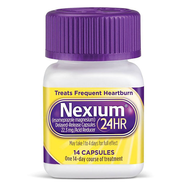 Antacid Nexium 24 Hr Delayed Release Frequent Heartburn Relief Capsules - BeHope