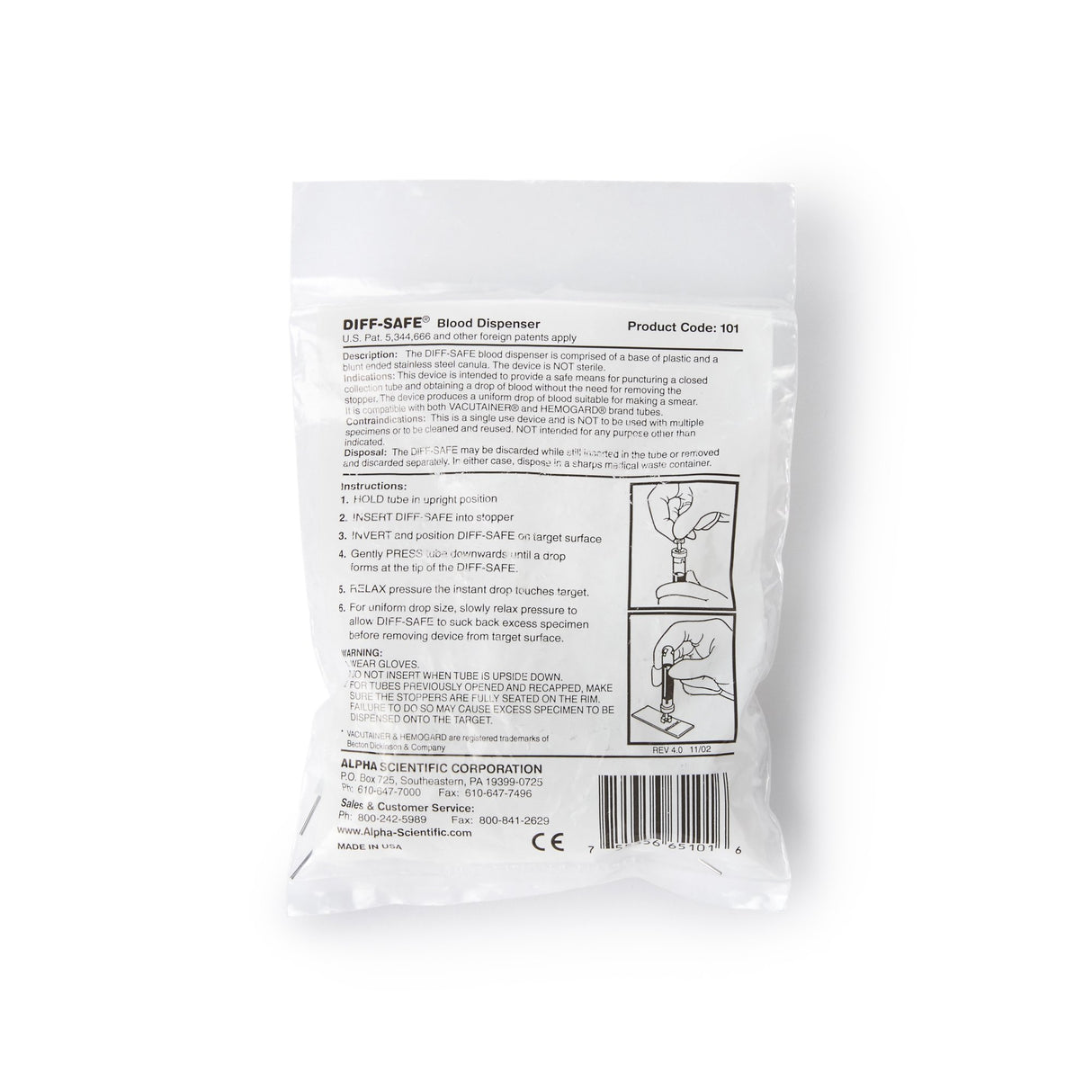 Diff-safe Blood Dispenser for Safe Accurate Blood Smears - BeHope