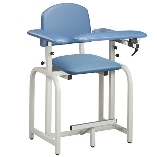 Lab X Series Blood Drawing Chair with Padded Seat and Flip Arm - BeHope