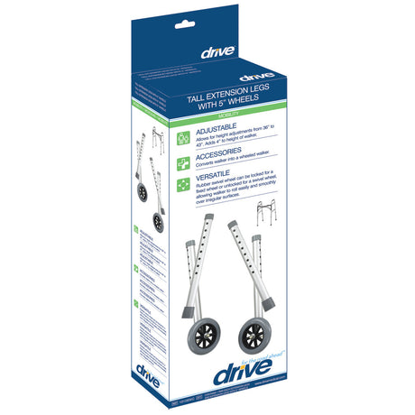 Tall Extension Legs With Wheels, Combo Pack (adds 4") - BeHope