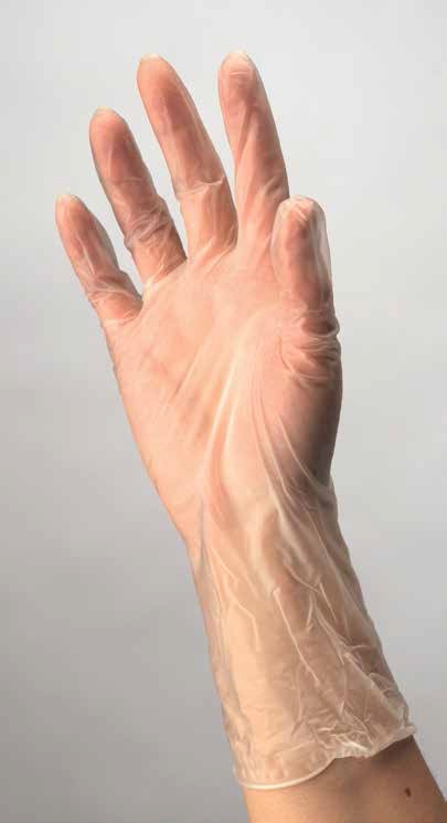 Exam Glove ESTEEM™ Medium NonSterile Vinyl Standard Cuff Length Smooth Clear Not Rated - BeHope