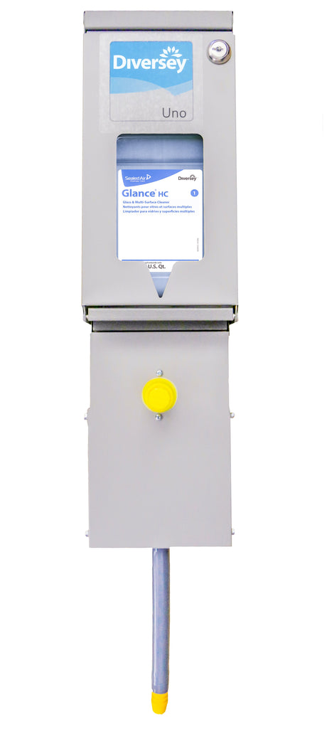 Chemical Dispenser Diversey™ J-fill® Uno™ Stainless Steel Push Button Wall Mount - BeHope