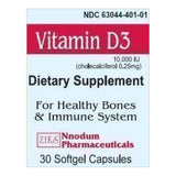 Vitamin Supplement Vitamin D3 10,000 IU Strength Softgel 30 per Bottle - BeHope