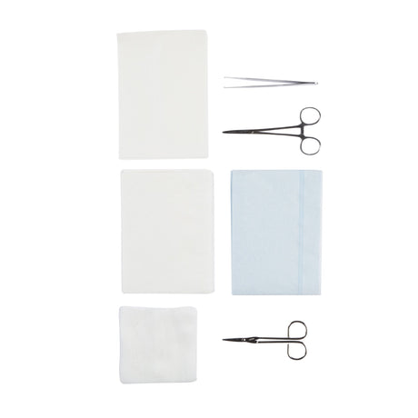 McKesson Sterile Laceration Tray with Surgical Instruments - BeHope