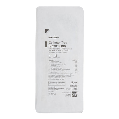 McKesson Sterile Indwelling Catheter Tray Without Catheter - BeHope