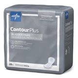 Bladder Control Pad Contour Plus Ultimate 8 X 17 Inch Heavy Absorbency Super Absorbent Core One Size Fits Most - BeHope