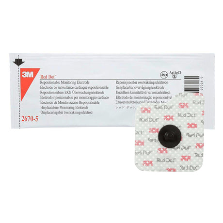 Ecg Monitoring Electrode 3m™ Red Dot™ Repositionable Quick Stick Adhesive Gel - BeHope