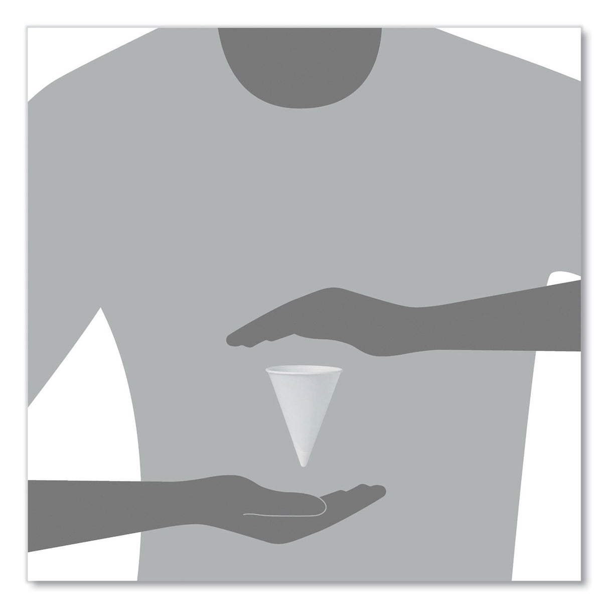 4 oz. Paper Paper Cone Cup White Disposable - BeHope