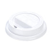 Dome Lid Traveler® For 8 oz. Cups White Plastic Disposable - BeHope
