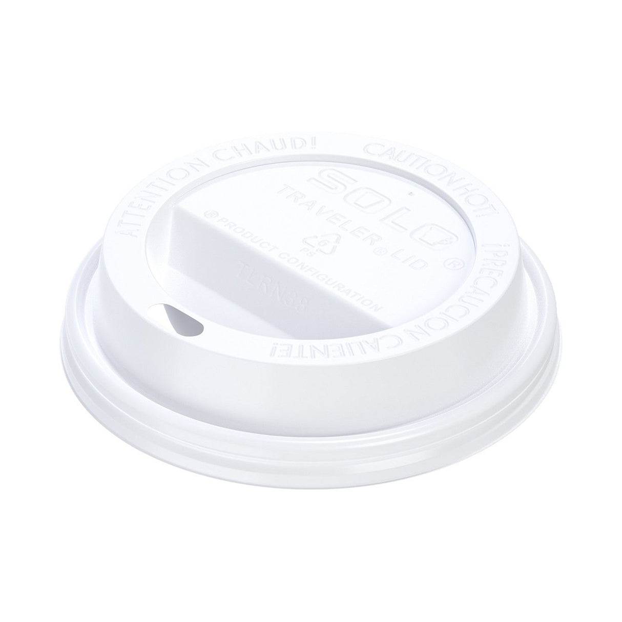 Dome Lid Traveler® For 8 oz. Cups White Plastic Disposable - BeHope