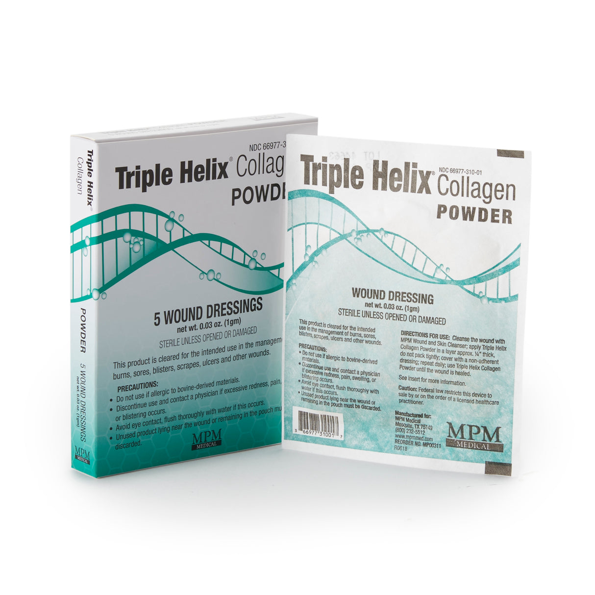 Collagen Powder Triple HelixÂ® Sterile 1 Gram - BeHope