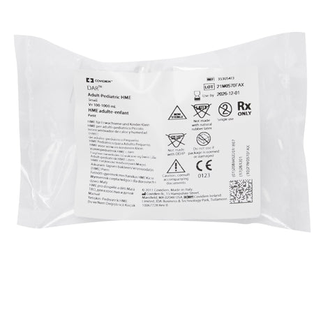 Heat and Moisture Exchanger-Trach Hygrolife 8 mg H₂O/L @ VT 500 mL 1.0 cm H₂O @ 30 LPM - BeHope