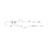 Primary IV Administration Set Medex™ Gravity 2 Ports 20 mL / Hr Drip Rate Without Filter 101 Inch Tubing Solution - BeHope