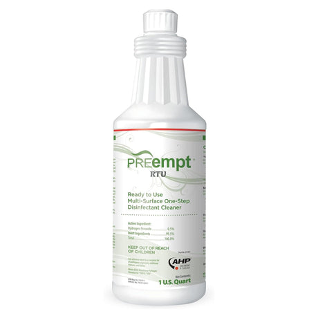 Preempt® Fast-Acting One-Step RTU Peroxide Disinfectant Cleaner Liquid - BeHope