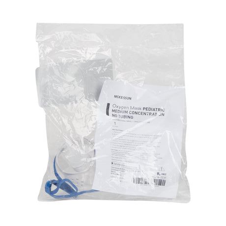 Oxygen Mask McKesson Elongated Style Pediatric Adjustable Head Strap - BeHope