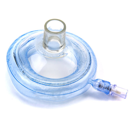 McKesson Anesthesia Mask Elongated Style Hook Ring Adjustable Valve Non-Sterile - BeHope