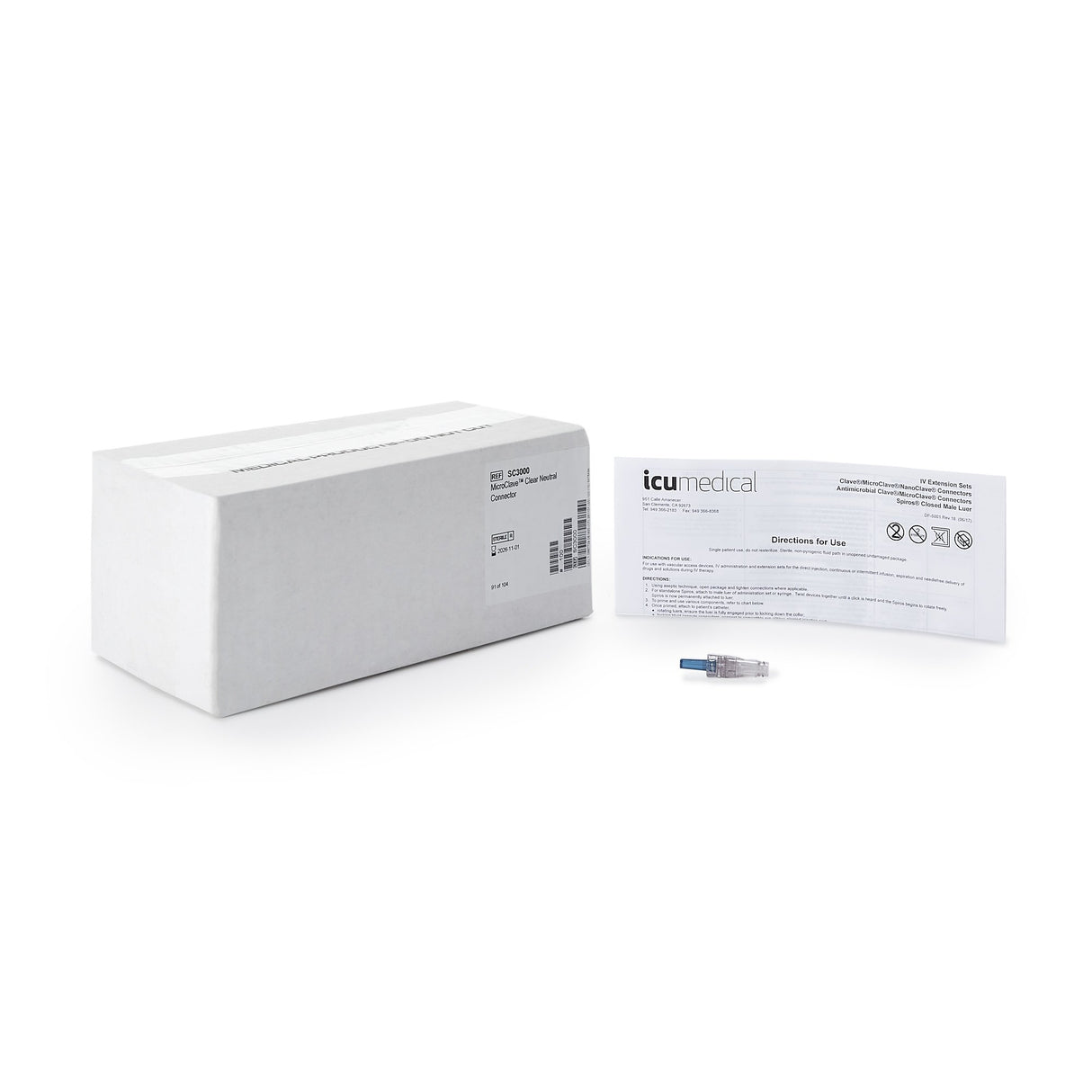 Needleless Connector MicroClave® Neutral Displacement - BeHope