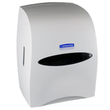 Paper Towel Dispenser SANITOUCH White Plastic Manual Pull Wall Mount - BeHope