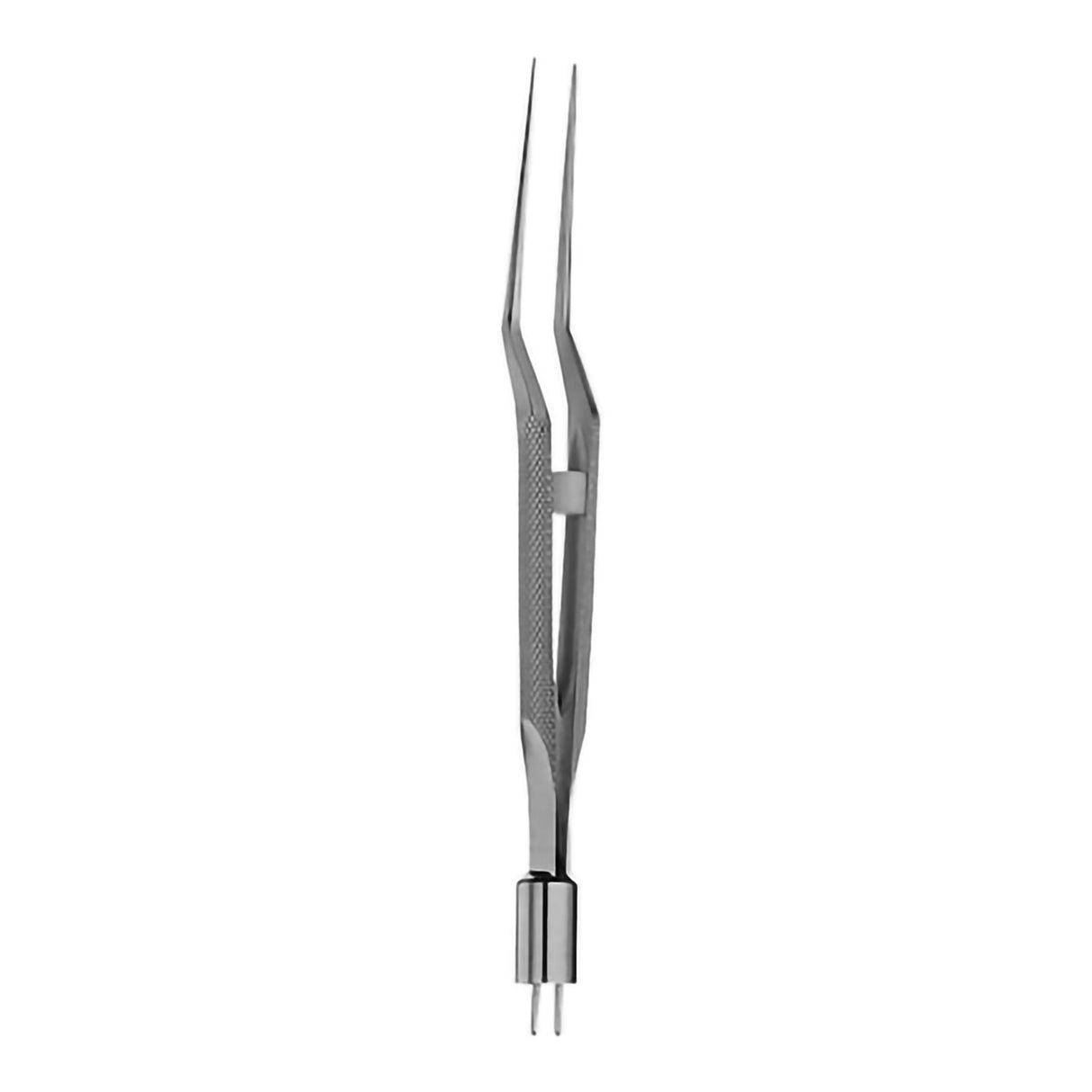Bipolar Forceps V. Mueller® Rhoton 8-5/8 Inch Length OR / Surgical Grade German Stainless Steel NonSterile NonLocking Thumb Handle Straight 2 mm Wide Tips - BeHope