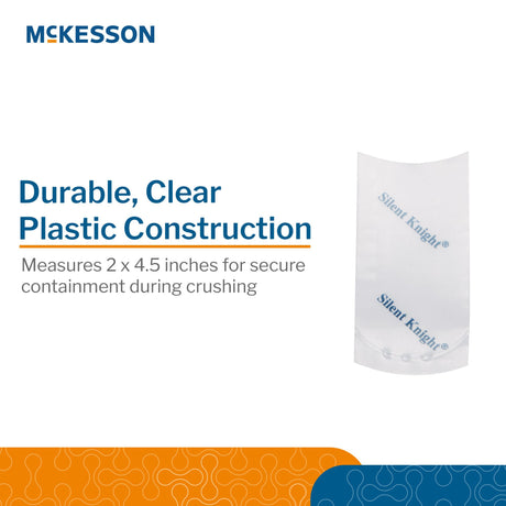 McKesson Silent Knight® Single Use Pill Crusher Pouches - BeHope