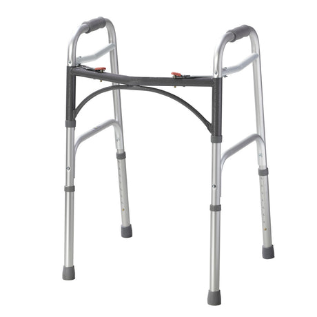 Deluxe Folding Walker, Two Button - BeHope