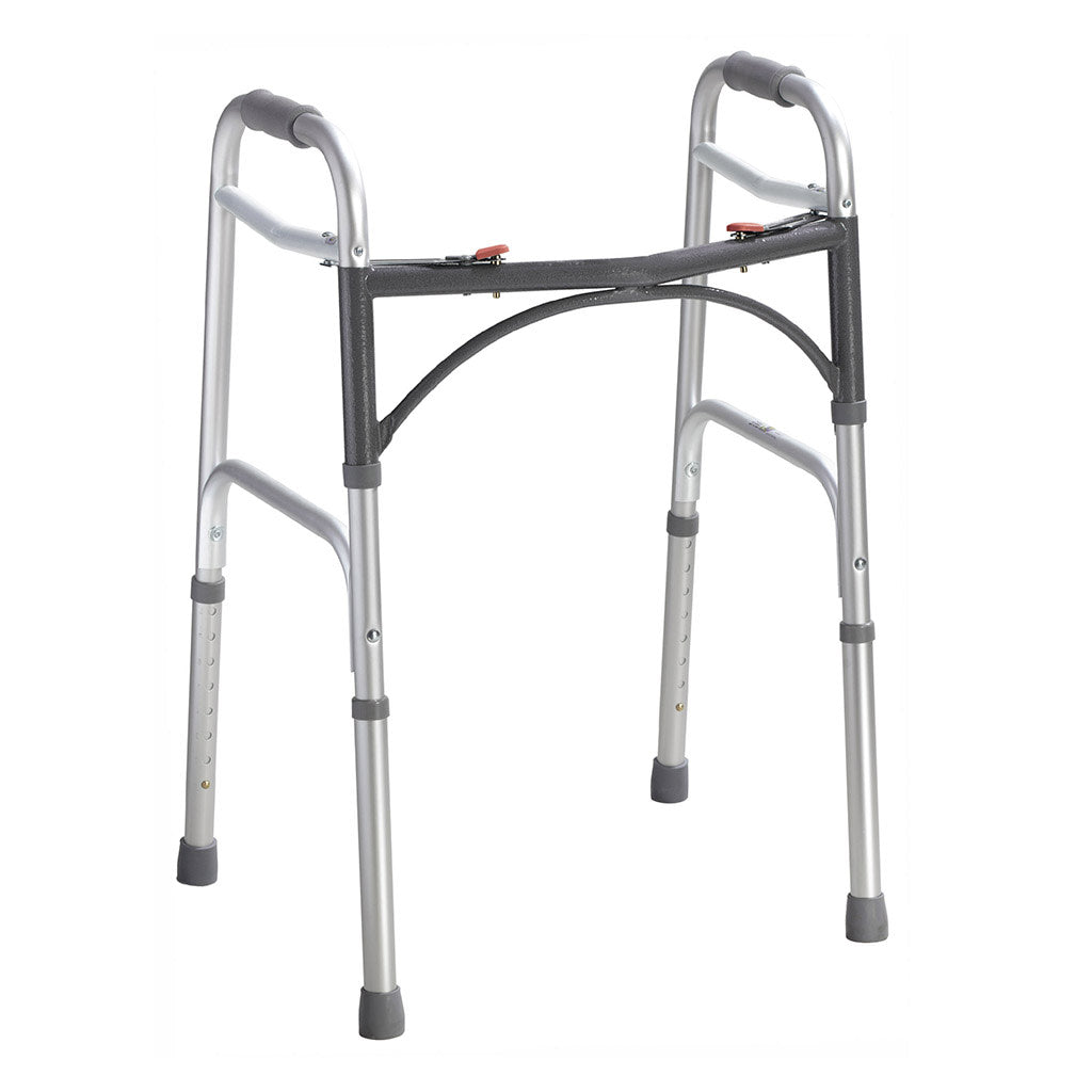 Deluxe Folding Walker, Two Button -BeHope