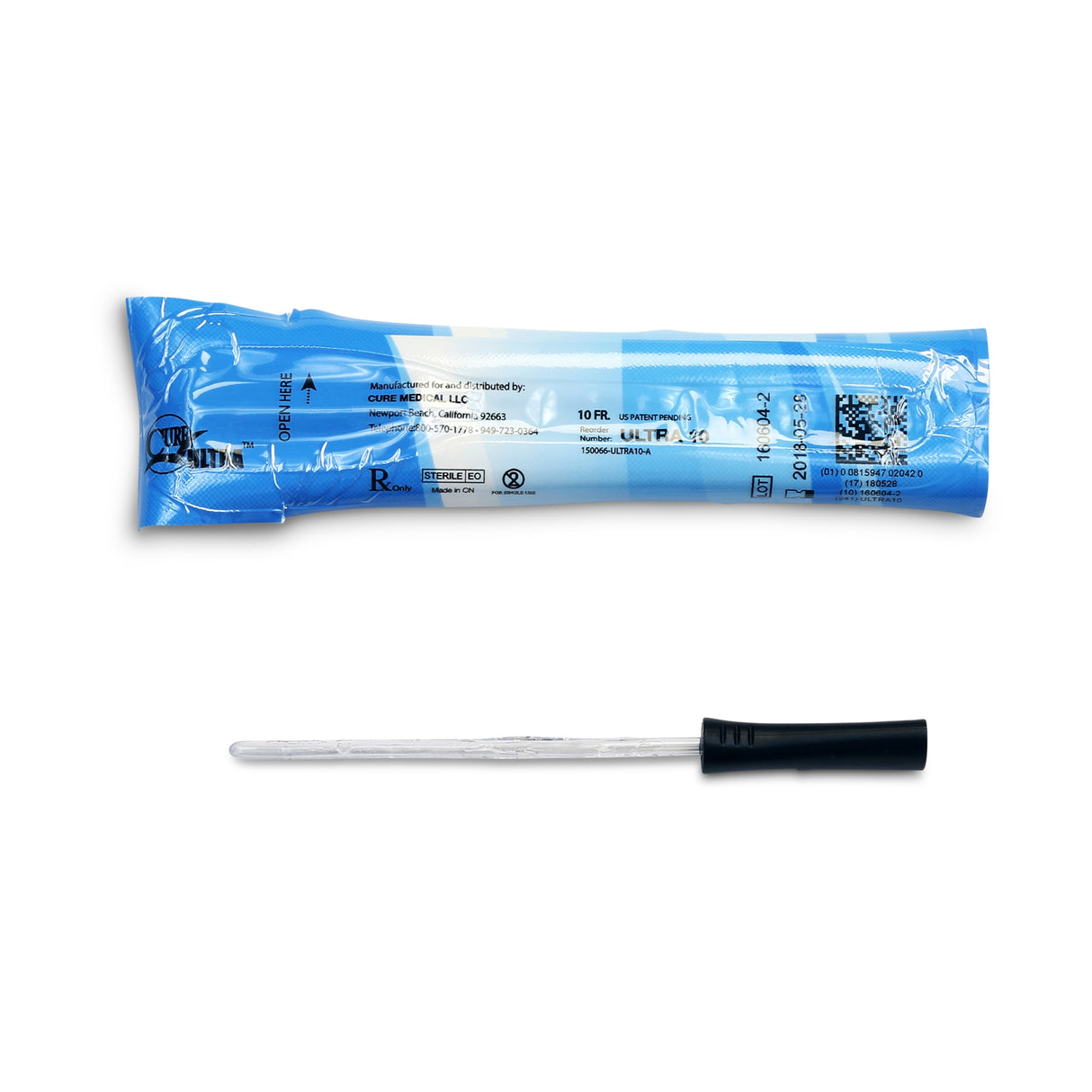 Urethral Catheter Cure Ultra® Straight Tip Lubricated Pvc - BeHope