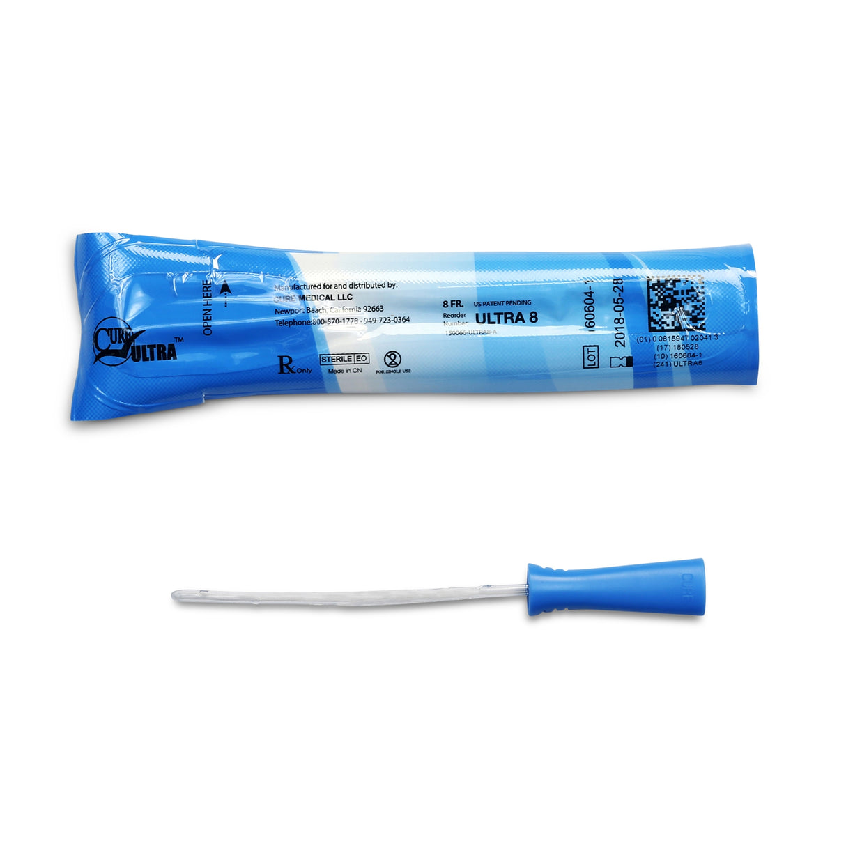 Urethral Catheter Cure Ultra® Straight Tip Lubricated Pvc - BeHope
