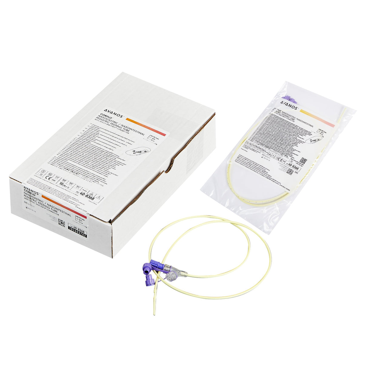 Pediatric Nasogastric Feeding Tube with ENFit® Connector CORFLO®-ULTRA Ped NG 8 Fr. 36 Inch Tube - BeHope