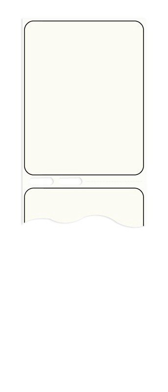 Blank Label DYMO® Printer Label White Thermal 1 X 2-1/8 Inch - BeHope