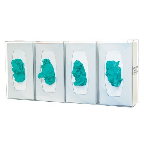 Glove Box Holder Quad With Dividers Horizontal or Vertical Mounted - BeHope