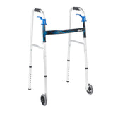 Deluxe, Trigger Release Folding Walker With 5" Wheels - BeHope