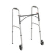 Folding Walker, Two Button With 5" Wheels - BeHope