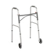 Folding Junior Walker, Two Button With 5" Wheels - BeHope