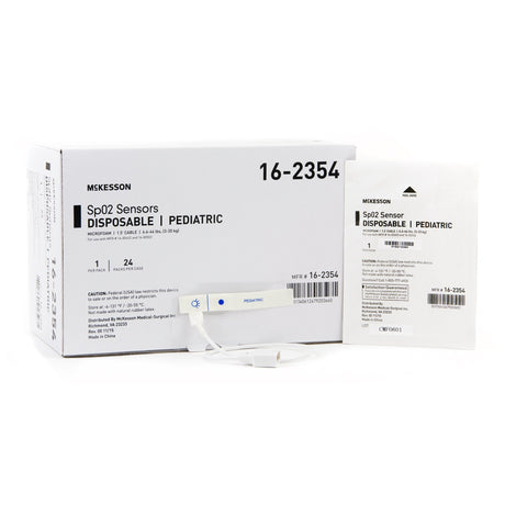 Spo2 Sensor McKesson Disposable Pediatric Microfoam Finger Single Patient Use - BeHope