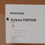 Pontoon Bedpan McKesson Graphite 2 Quart / 1893 mL - BeHope