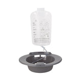 Sitz Bath McKesson Round Graphite Plastic 2000 mL Bag Graduated, 500 mL Increments up to 2000 mL - BeHope