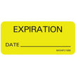 Pre-Printed Label MedVision® Auxiliary Label Yellow Paper Expiration Black Quality Control Label 1 X 2-1/4 Inch - BeHope