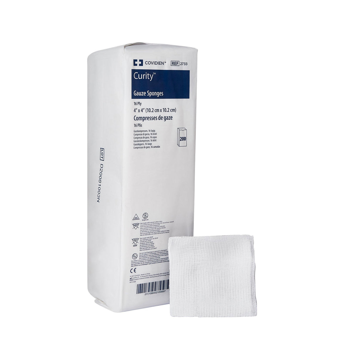 Gauze Sponge Curity™ Nonsterile for Wound Dressing and Cleaning - BeHope