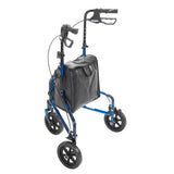 Deluxe 3 Wheel Aluminum Rollator, 7.5" Casters -BeHope