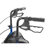 Deluxe 3 Wheel Aluminum Rollator, 7.5" Casters -BeHope