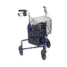 Deluxe 3 Wheel Aluminum Rollator, 7.5" Casters -BeHope