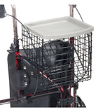 Deluxe 3 Wheel Aluminum Rollator, 7.5" Casters -BeHope
