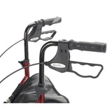 Deluxe 3 Wheel Aluminum Rollator, 7.5" Casters -BeHope