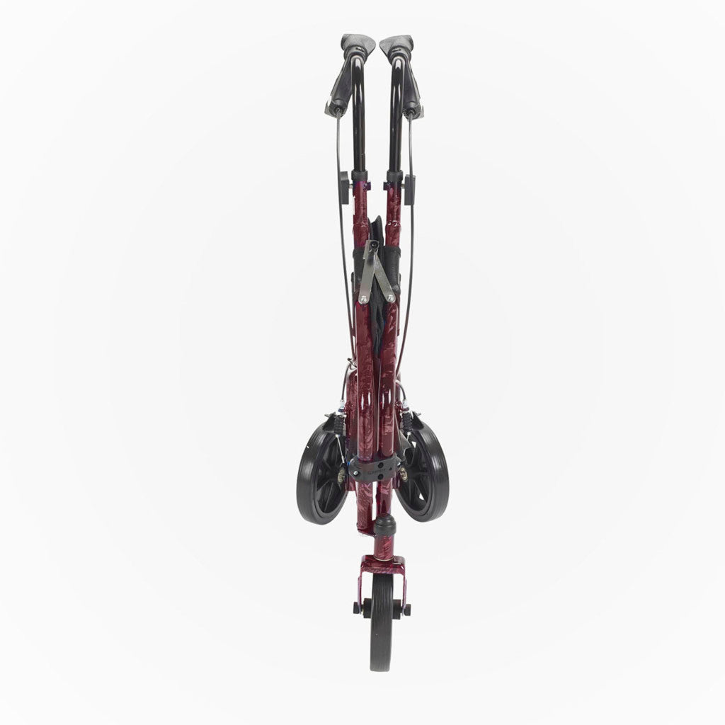 Deluxe 3 Wheel Aluminum Rollator, 7.5" Casters -BeHope